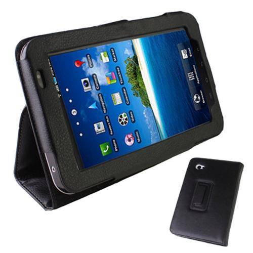 Leather Case for Samsung Galaxy Tab + Anti-Glare Screen Protector ** Brand New **