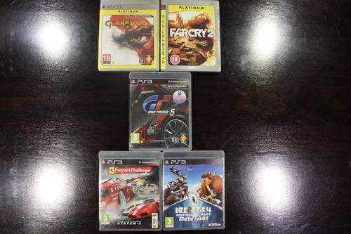 PS 3 5 X Game combo (GT5,God of War3,Farcry2,Ferrari Challenge,Ice Age 4)