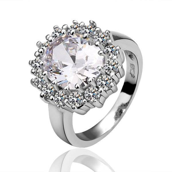 Fashion Jewelry Beautiful 18K White GOLD PLATED RING!!