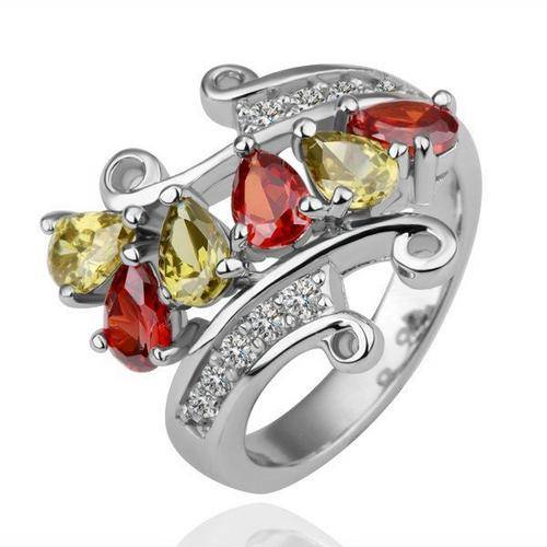 Fashion Jewelry Beautiful 18K White GOLD PLATED RING!!