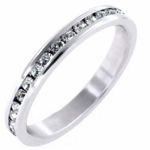 Fashion Jewelry Beautiful Stunning Round Brilliant Cut 18k Gold Plated Ring--Size 8