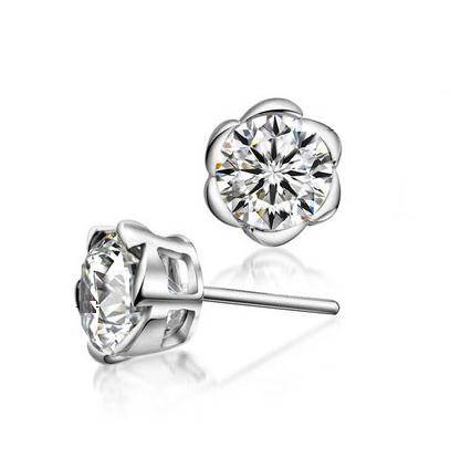 Fashion Jewelry Beautiful Gold Plated Earring With 30% Silver