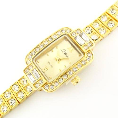 Fashionable Quartz Full Rhinestone Lady's Watch