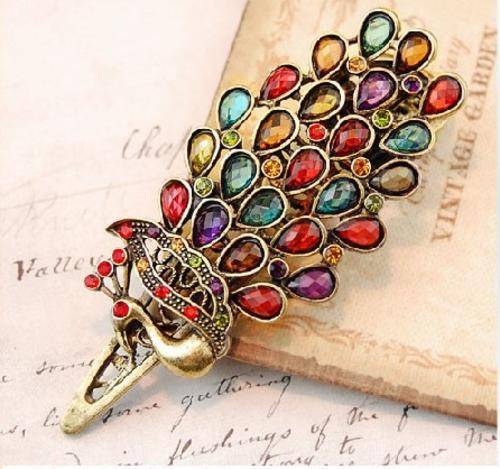 Beautiful Crystal Peacock Style Hair Accessories