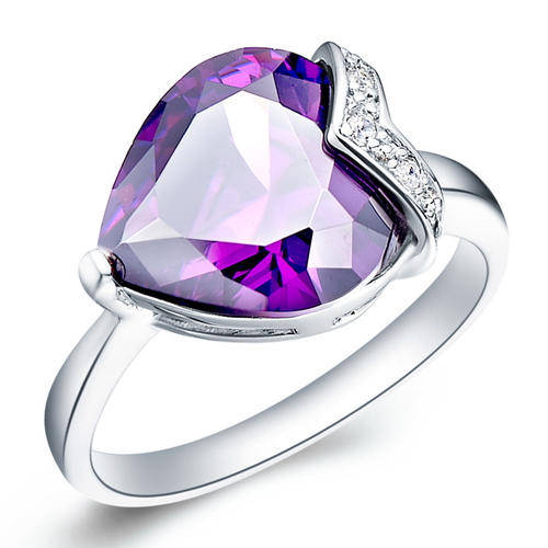 Fashion Jewelry Beautiful 18k Gold Plated Ring Size 8#