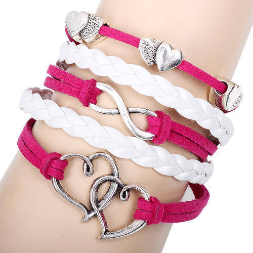 Hot Seller !!! -- European Fashion Infinity Leather Bracelet