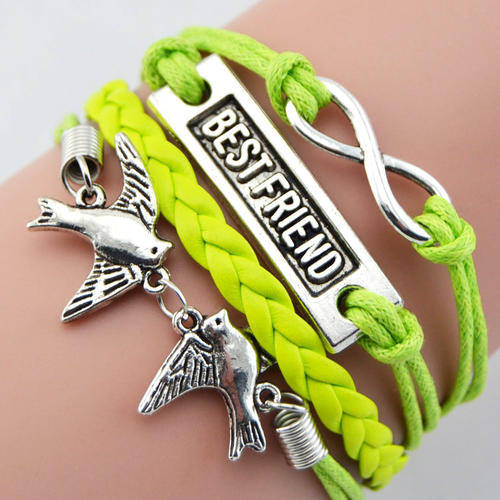 Hot Seller !!! -- European Fashion  Infinity Leather Bracelet