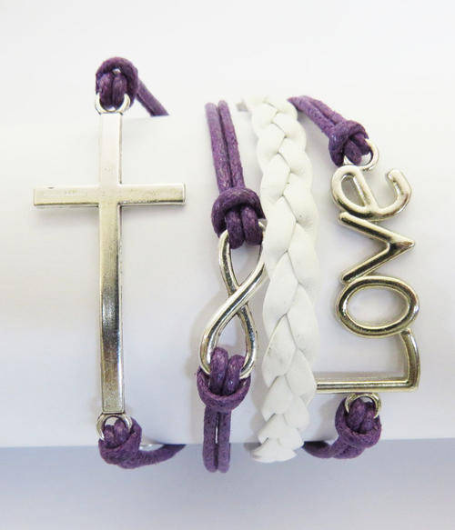 Hot Seller !!! -- European Fashion Infinity Leather Bracelet