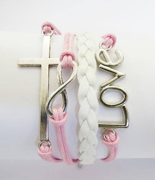 Hot Seller !!! -- European Fashion Infinity Leather Bracelet