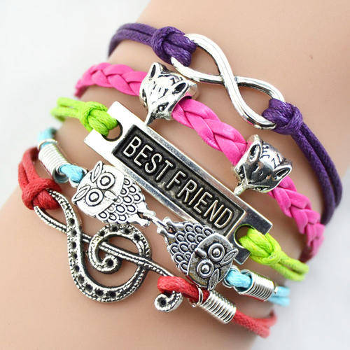 Hot Seller !!! -- European Fashion Infinity Leather Bracelet