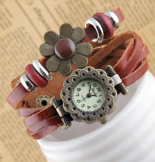 Hot Seller !!! -- European Fashion Genuine Leather Lady's Watch
