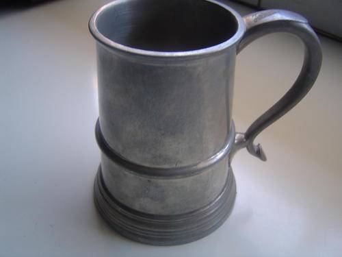 glass bottom tankard made in england