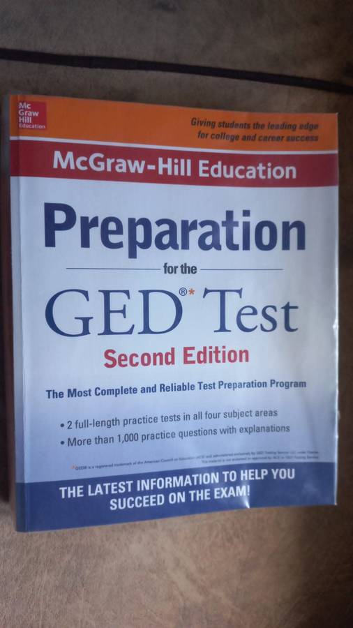 McGraw-Hill Education Preparation for the GED Test, 2nd Edition (Used Book - Excellent Condition)