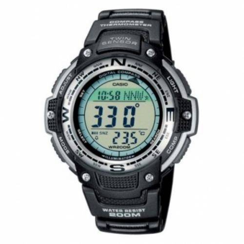 Casio Gents Chronograph Pro Trek Black Rubber Strap Sports Watch