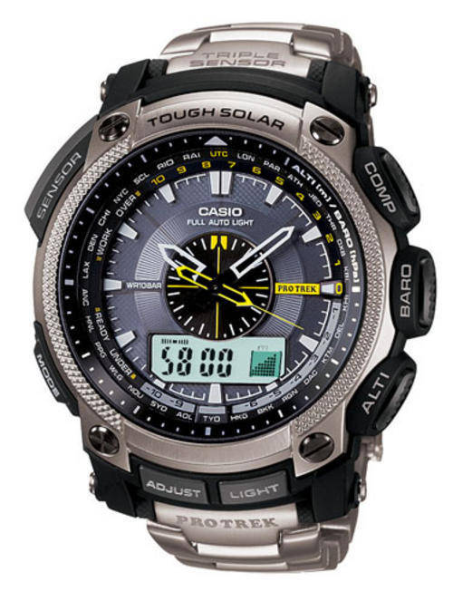 Casio Latest PROTREK TITANIUM Pathfinder PRG-500T-7D - for LLSMITH