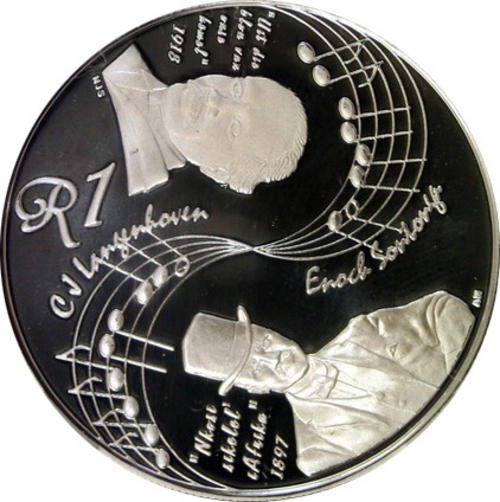 2009 PROOF NATIONAL ANTHEM SILVER R1 - IN SA MINT BOX WITH CERTIFICATE