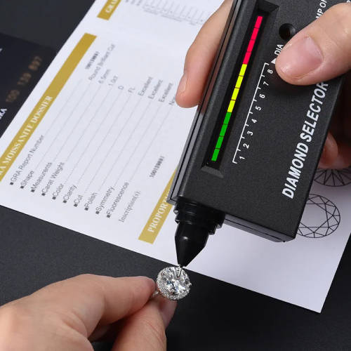 2 Ct 6*8mm Radiant Cut D Color VVS1 925 Silver Certified Moissanite Engagement Ring With Certificate