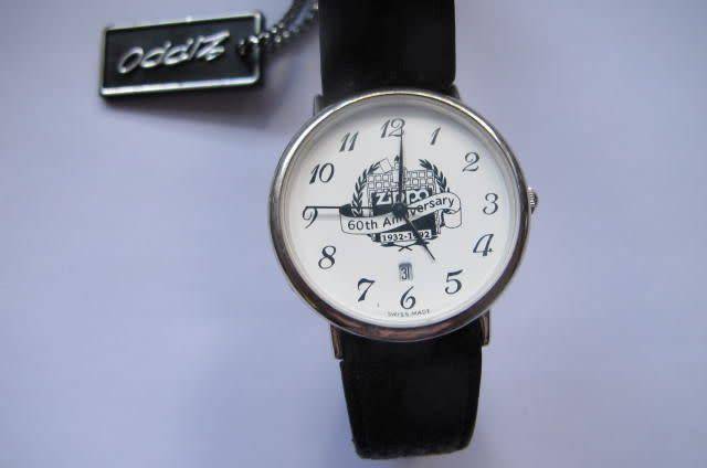ZIPPO-  LADIES/GIRLS DRESS WATCH IN .925 SILVER WITH LEATHER STRAP