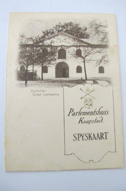SOUTH AFRICA - 1948 OPENING DAY LUNCHEON OF THE NATIONAL PARTY GOVERNMENT WITH SIGNATURES