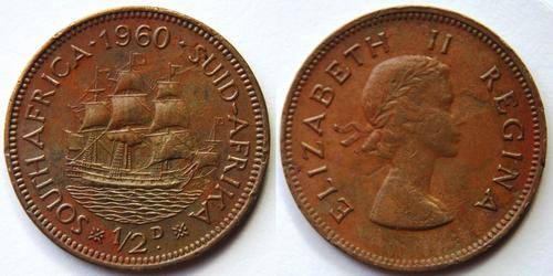 CrAzy - cRaZy - SA Union - 1960 Half Penny - R1 START!!!!!!!!!!!!!!!!