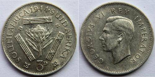 CrAzy - SA Union - 1944 Silver Tickey - CRAZY LOW START!!!!!!!!!!!!!!!!