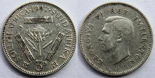 CrAzy - SA Union - 1947 Silver Tickey - CRAZY LOW START!!!!!!!!!!!!!!!!