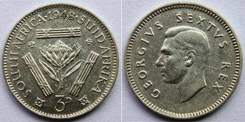 CrAzy - SA Union - 1948 Silver Tickey - CRAZY LOW START!!!!!!!!!!!!!!!!
