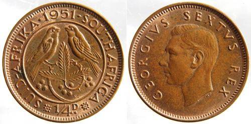 SA Union Farthing - 1951 AU !!!!