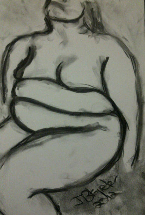 Beautiful original charcoal by Johan Potgieter