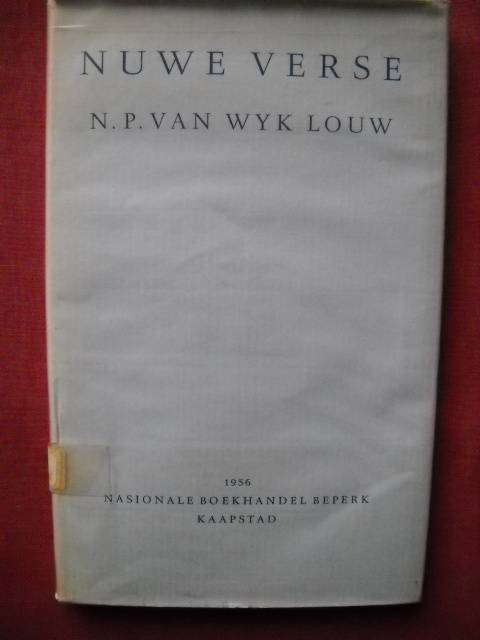 NUWE VERSE  deur N. P. van Wyk Louw  Tweede druk 1956