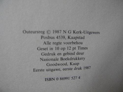 DIE BOEK HABAKUK  Verklaar deur Dr. P A Kruger