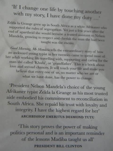 GOOD MORNING, MR MANDELA  by Zelda la Grange