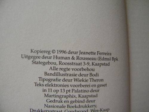 2 X JEANETTE FERREIRA: Catharina en Charlotta  (Skryfster van Babette)