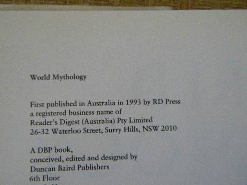 WORLD MYTHOLOGY  The Illustrated Guide  by Roy Willis  Foreword: Robert Walter