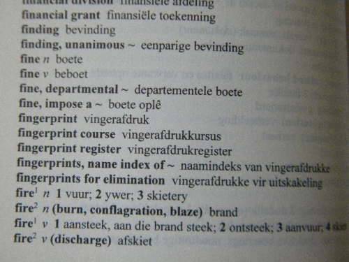 TWEETALIGE POLISIEWOORDEBOEK / BILINGUAL POLICE DICTIONARY  by I E du Toit
