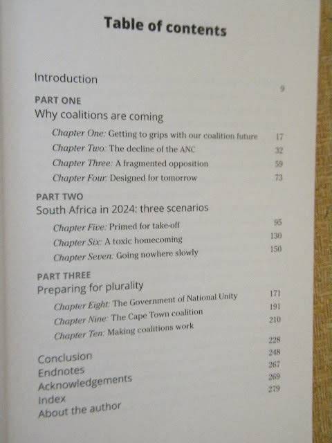 COALITION COUNTRY South Africa after the ANC by Leon Schreiber