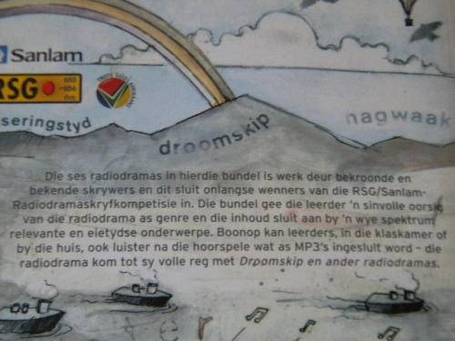 DROOMSKIP EN ANDER RADIODRAMAS  Uitgesoek vir skole deur Herman van der Westhuizen