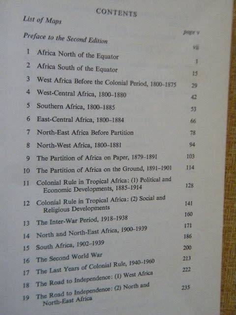2 SOFTCOVERS: AFRICA SINCE 1800 by R. Oliver and A. Atmore and AFRICA SINCE 1875 by Robin Hallett