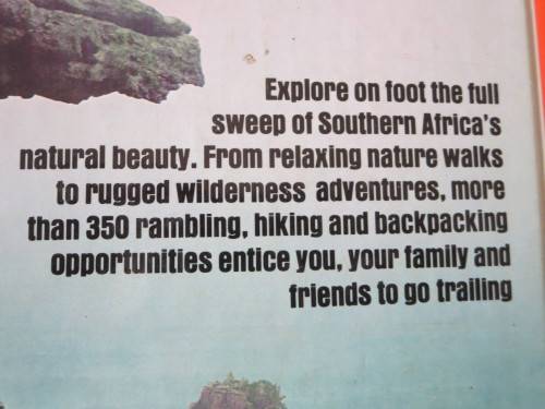 GUIDE TO TRAILING MOUNTAINEERING IN Southern Africa by Jaynee Levy