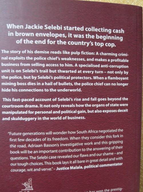 FINISH and KLAAR: SELEBI`S FALL FROM INTERPOL TO THE UNDERWORLD  by Adriaan Basson