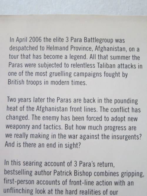 GROUND TRUTH 3 PARA: RETURN TO AFGHANISTAN  by Patrick Bishop