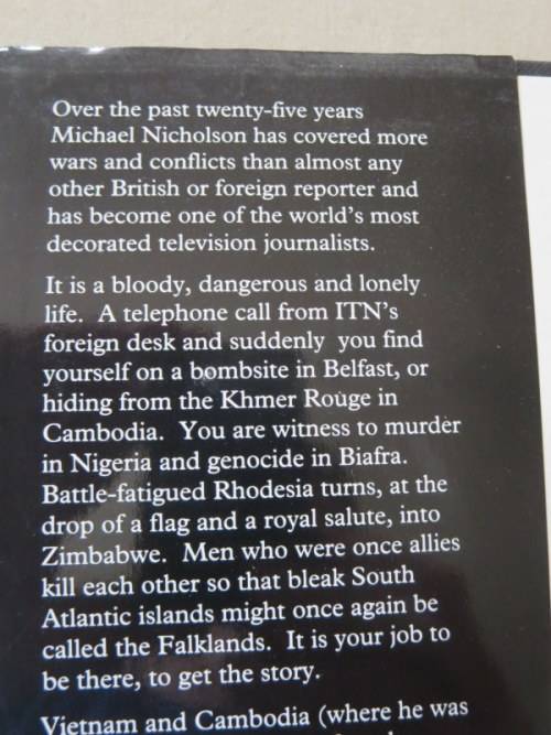 A MEASURE OF DANGER  Memoirs of a British war correspondent  by Michael Nicholson