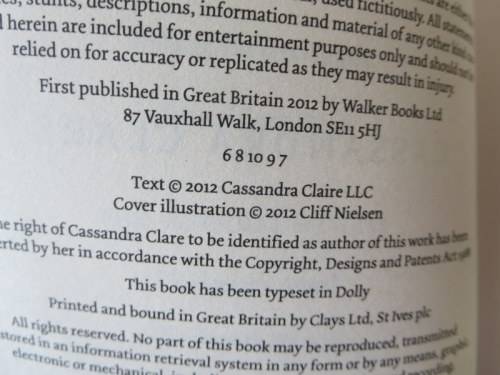 THE MORTAL INSTRUMENTS SERIES  BOOK FIVE: CITY OF LOST SOULS  by Cassandra Clare