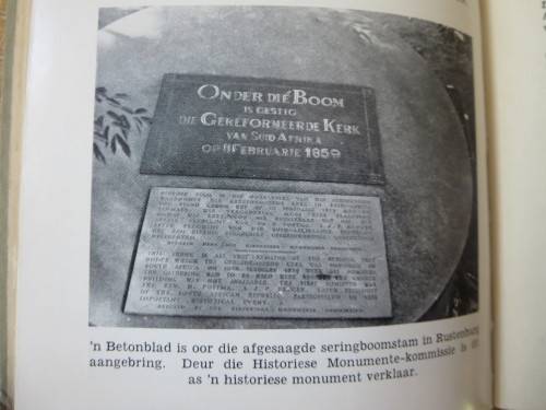 DIE ONTSTAAN VAN DIE GEREFORMEERDE KERK IN SUID-AFRIKA  deur Dr. B.R. Krüger  (GETEKEN)
