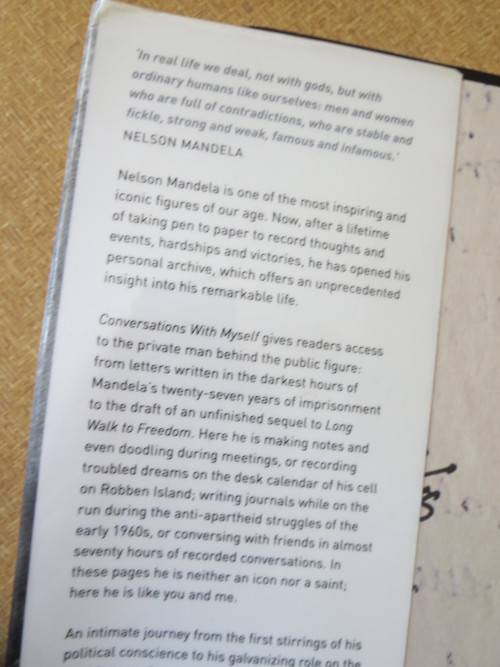NELSON MANDELA  Conversations with Myself  Foreword: Barack Obama