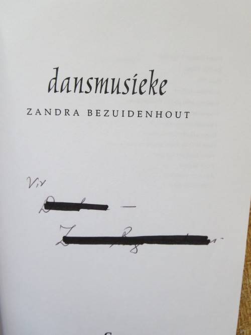 DANSMUSIEKE  deur Zandra Bezuidenhout  (Gedigte)
