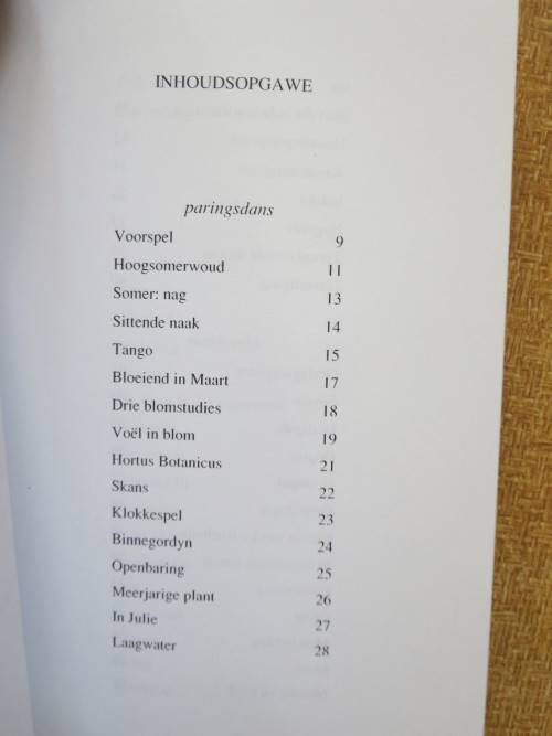 DANSMUSIEKE  deur Zandra Bezuidenhout  (Gedigte)