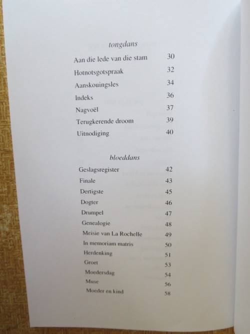 DANSMUSIEKE  deur Zandra Bezuidenhout  (Gedigte)