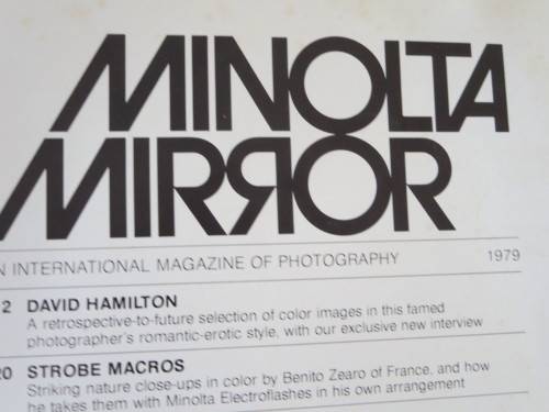 MINOLTA MIRROR  An International Magazine Of Photography