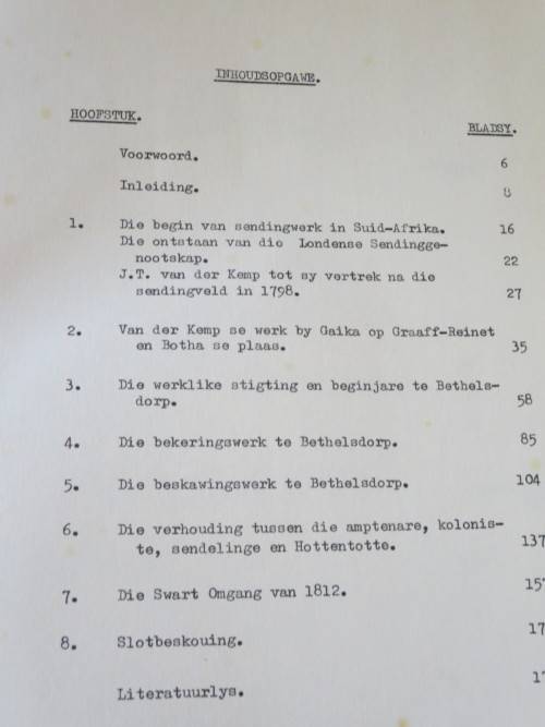 DIE GESKIEDENIS VAN BETHELSDORP  deur A. J. F. Meijers